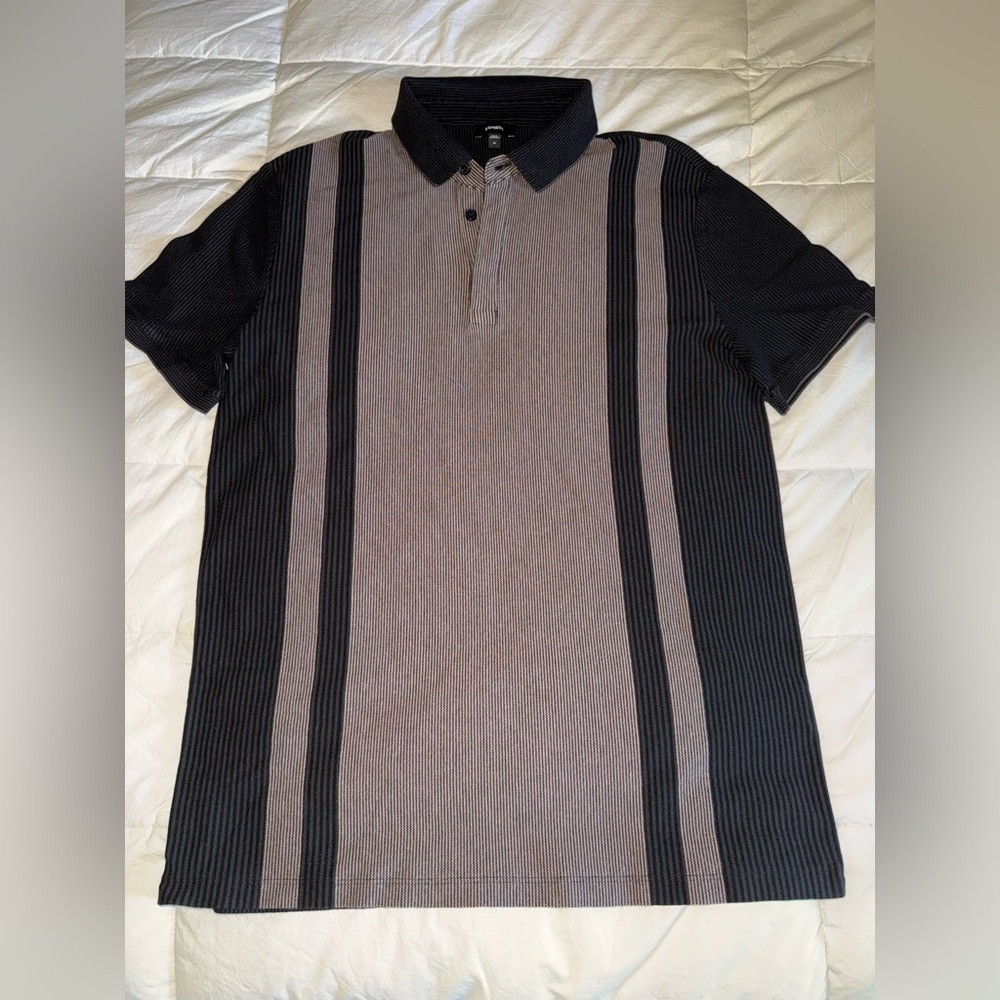 Express brown  and Gray Polo Shirt